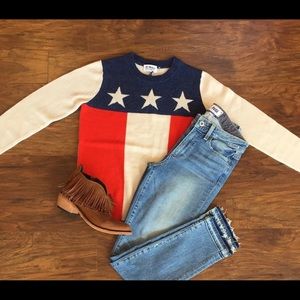 Cashmere 27 Miles Malibu Flag Sweater